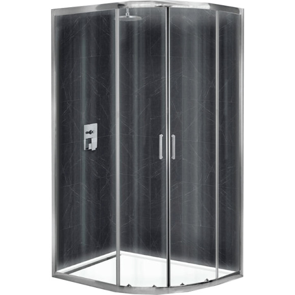 Душевой уголок BelBagno UNO-195-RH-2-120/80-C-Cr 120х80 профиль Хром стекло прозрачное