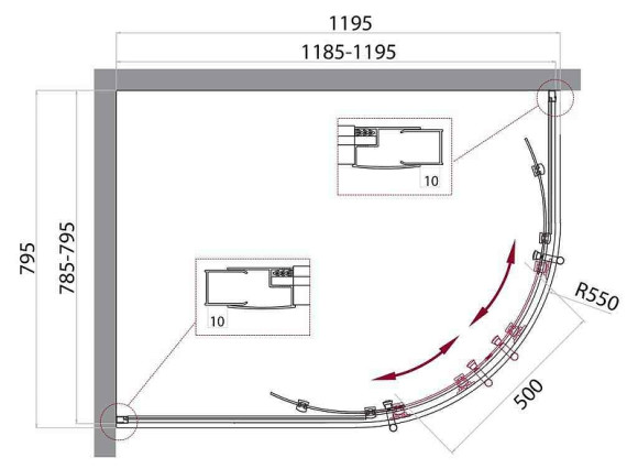 Душевой уголок BelBagno UNO-195-RH-2-120/80-C-Cr 120х80 профиль Хром стекло прозрачное Душевой уголок BelBagno UNO-195-RH-2-120/80-C-Cr 120х80 профиль Хром стекло прозрачное