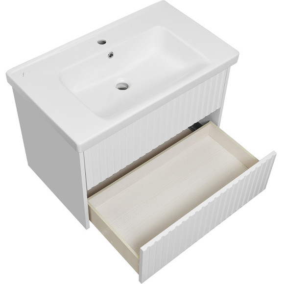 Тумба под раковину ASB-Woodline Риола 80 12411 подвесная Белая Тумба под раковину ASB-Woodline Риола 80 12411 подвесная Белая