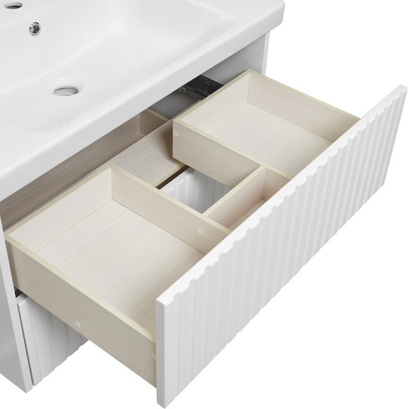 Тумба под раковину ASB-Woodline Риола 80 12411 подвесная Белая Тумба под раковину ASB-Woodline Риола 80 12411 подвесная Белая