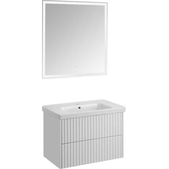 Тумба под раковину ASB-Woodline Риола 80 12411 подвесная Белая Тумба под раковину ASB-Woodline Риола 80 12411 подвесная Белая