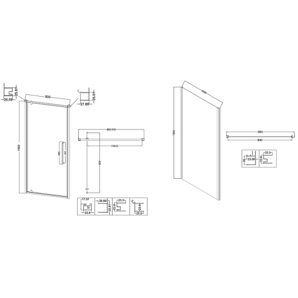 Душевой уголок Niagara Nova 90х100 NG-66-9A-A100-34 профиль Хром стекло прозрачное Душевой уголок Niagara Nova 90х100 NG-66-9A-A100-34 профиль Хром стекло прозрачное