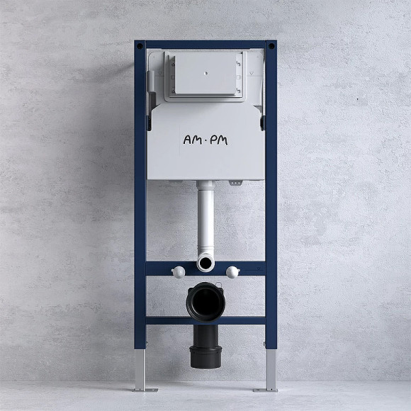 Комплект унитаза с инсталляцией AM.PM Sense FlashClean IS90151.741701 с сиденьем Микролифт и клавишей смыва Хром глянцевый Комплект унитаза с инсталляцией AM.PM Sense FlashClean IS90151.741701 с сиденьем Микролифт и клавишей смыва Хром глянцевый