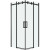 Душевой уголок Grossman Classic 100х100 300.K33.04.1010.21.00 профиль Черный матовый стекло прозрачное