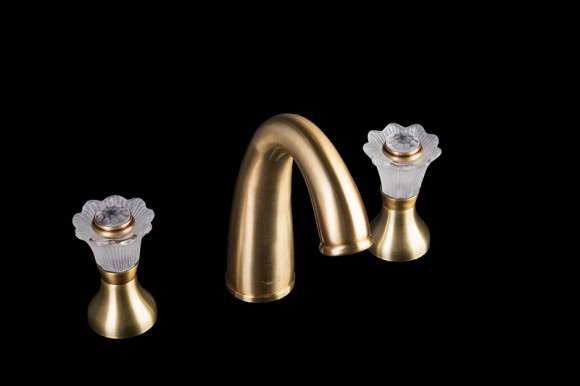 Смеситель для раковины Boheme Camelia 317 Бронза