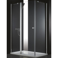 Душевой уголок Cezares Elena 100x80 ELENA-W-AH-1-100/80-C-Cr профиль Хром стекло прозрачное