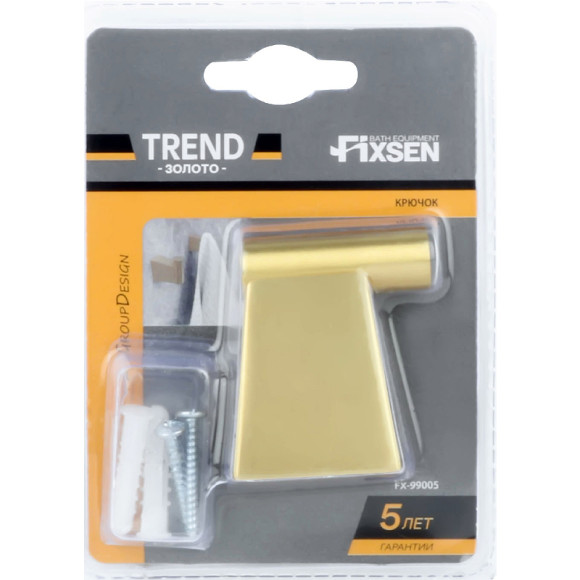 Крючок Fixsen Trend Gold FX-99005 Золото-сатин