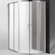 Душевой уголок Cezares Molveno 130x100 MOLVENO-RH-2-130/100-P-Cr профиль Хром стекло рифленое