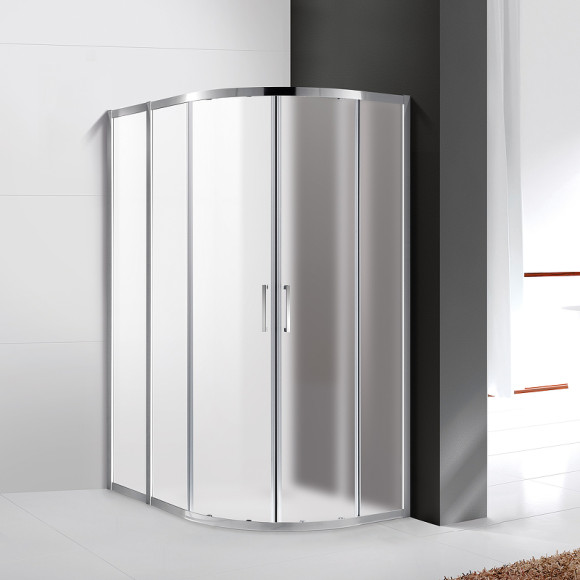 Душевой уголок Cezares Molveno 130x100 MOLVENO-RH-2-130/100-P-Cr профиль Хром стекло рифленое