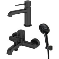 Комплект смесителей Orange Karl M05-311b Черный матовый Комплект смесителей Orange Karl M05-311b Черный матовый