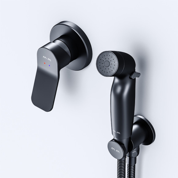 Гигиенический душ со смесителем AM.PM X-Joy F40H85A22 Черный Гигиенический душ со смесителем AM.PM X-Joy F40H85A22 Черный