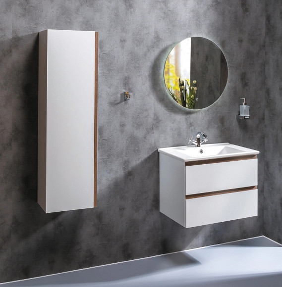 Шкаф пенал Boheme Armadi Art Capolda 35 849-120-WW подвесной Белый Дерево