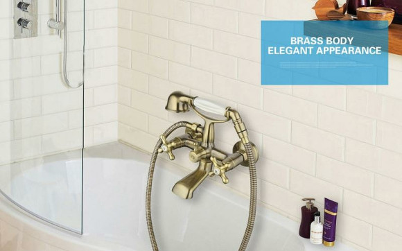 Смеситель для ванны Gappo G63-4 G3263-4 Бронза