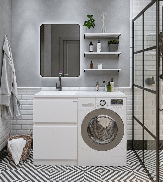 Тумба под раковину Grossman Марсал 120 121203 Белая Тумба под раковину Grossman Марсал 120 121203 Белая