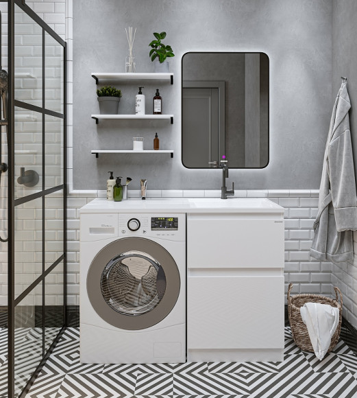 Тумба под раковину Grossman Марсал 120 121203 Белая Тумба под раковину Grossman Марсал 120 121203 Белая