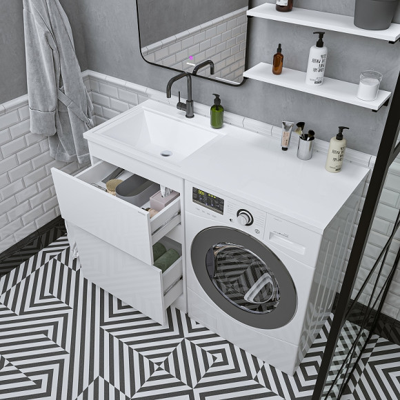 Тумба под раковину Grossman Марсал 120 121203 Белая Тумба под раковину Grossman Марсал 120 121203 Белая