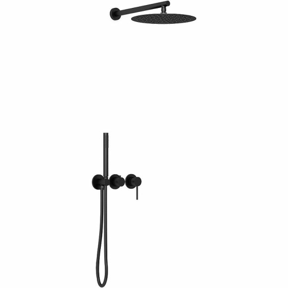 Душевая система Vincea Groove VSFW-4G01MB Черная матовая