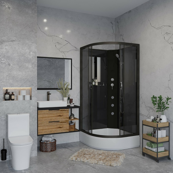 Душевая кабина Niagara Classic 90x90 NG-6501-14BKG с гидромассажем Душевая кабина Niagara Classic 90x90 NG-6501-14BKG с гидромассажем