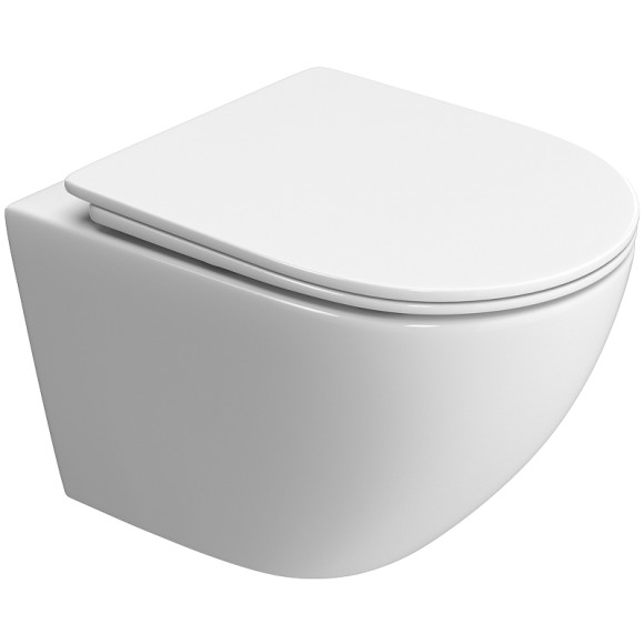 Унитаз BelBagno Uno-Tor BB5177CH-TOR/SC подвесной с сиденьем Микролифт