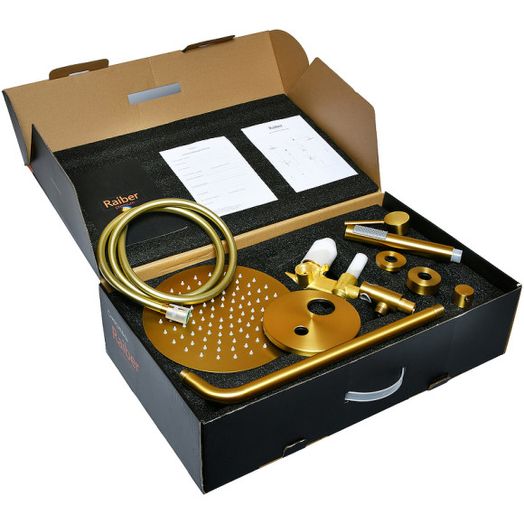 Душевая система Raiber Graceful RPG-005 Золото матовое Душевая система Raiber Graceful RPG-005 Золото матовое