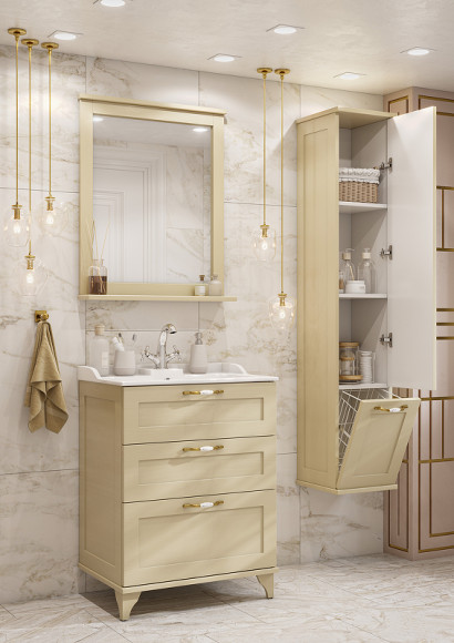 Тумба под раковину Aquaton Леон 65 Н 1A194601LBPR0 Дуб бежевый