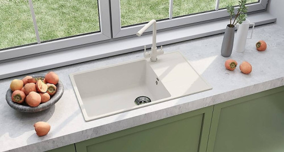 Кухонная мойка Ulgran Quartz Prima 860-01 Жасмин