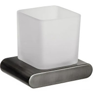 Стакан для зубных щеток Remer Lounge LN15CFP Черный хром брашированный