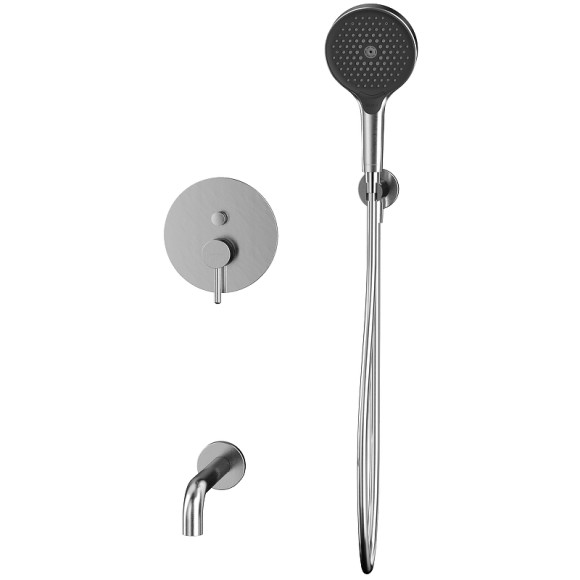 Смеситель для ванны Whitecross Y brushed nickel YSET06TOPNIB Брашированный никель Смеситель для ванны Whitecross Y brushed nickel YSET06TOPNIB Брашированный никель