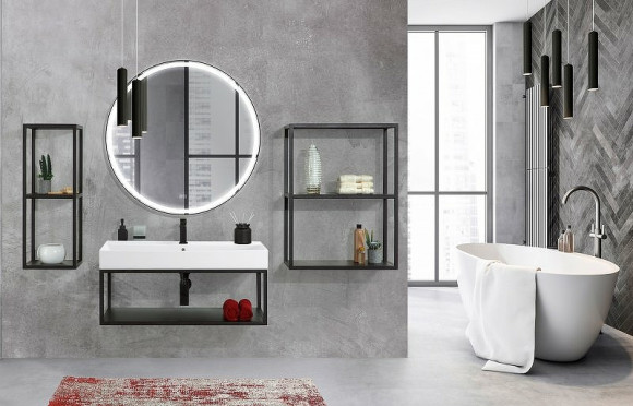 Зеркало Cezares Cadro 80 CZR-SPC-CADRO-800-LED-TCH-WARM с подсветкой с сенсорным выключателем и подогревом