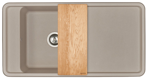 Кухонная мойка Aquaton Беллис 97 1A725132BS250 Серый шелк