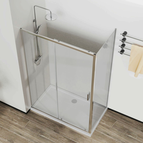 Душевой уголок Vincea City 120х90 VSR-5CT9012CL профиль Хром стекло прозрачное