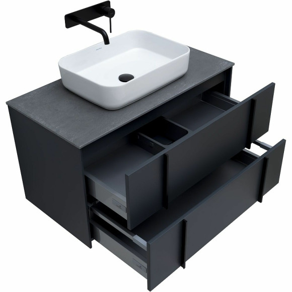 Тумба под раковину Allen Brau Reality 90 1.32006.AM подвесная Антрацит матовый Тумба под раковину Allen Brau Reality 90 1.32006.AM подвесная Антрацит матовый