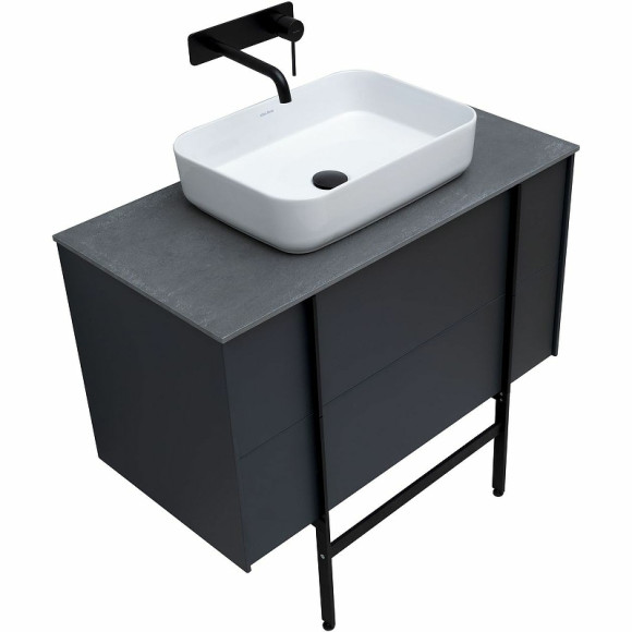 Тумба под раковину Allen Brau Reality 90 1.32006.AM подвесная Антрацит матовый Тумба под раковину Allen Brau Reality 90 1.32006.AM подвесная Антрацит матовый
