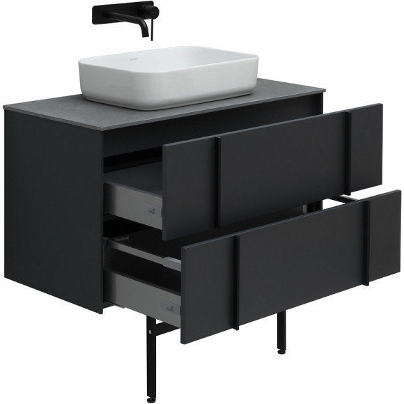Тумба под раковину Allen Brau Reality 90 1.32006.AM подвесная Антрацит матовый Тумба под раковину Allen Brau Reality 90 1.32006.AM подвесная Антрацит матовый