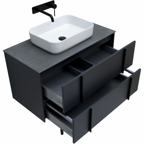 Тумба под раковину Allen Brau Reality 90 1.32006.AM подвесная Антрацит матовый Тумба под раковину Allen Brau Reality 90 1.32006.AM подвесная Антрацит матовый