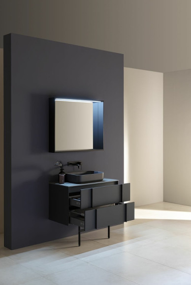 Тумба под раковину Allen Brau Reality 90 1.32006.AM подвесная Антрацит матовый Тумба под раковину Allen Brau Reality 90 1.32006.AM подвесная Антрацит матовый