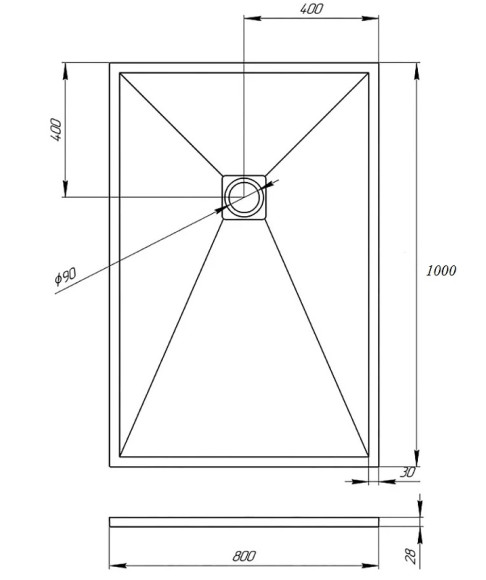 Душевой поддон из искусственного камня Veconi Tezeo 100x80 TZW21B-108-R1 Черный Душевой поддон из искусственного камня Veconi Tezeo 100x80 TZW21B-108-R1 Черный