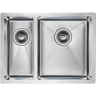 Кухонная мойка Paulmark Gerberg 59/2S Uni PM225944-BSR Брашированная сталь Кухонная мойка Paulmark Gerberg 59/2S Uni PM225944-BSR Брашированная сталь