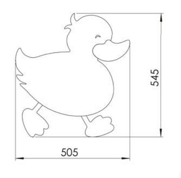 Зеркало Creavit Ducky DC30035-A детское Желтое