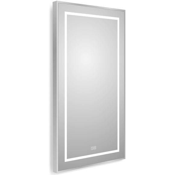 Зеркало BelBagno Kraft 50 SPC-KRAFT-500-900-LED-TCH-WARM с подсветкой Сатин с сенсорным выключателем и подогревом