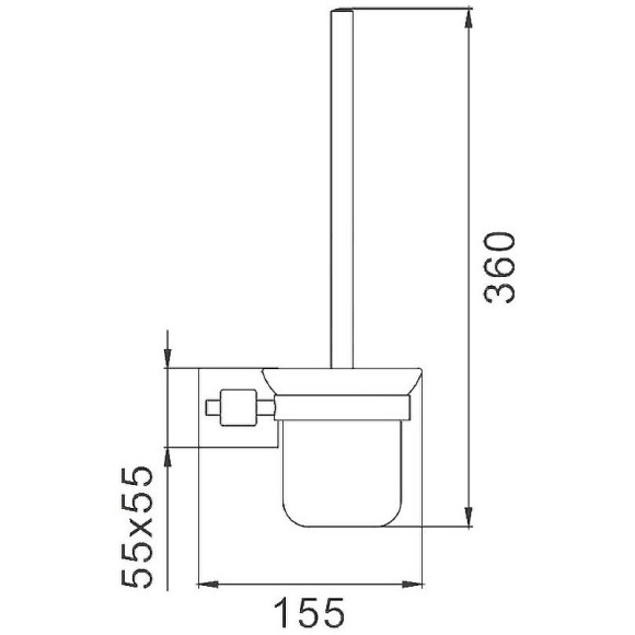Ершик для унитаза Haiba HB8910 Черный матовый Ершик для унитаза Haiba HB8910 Черный матовый