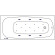 Акриловая ванна Whitecross Layla Slim 180x80 0122.180080.100.RELAX.WH с гидромассажем Акриловая ванна Whitecross Layla Slim 180x80 0122.180080.100.RELAX.WH с гидромассажем