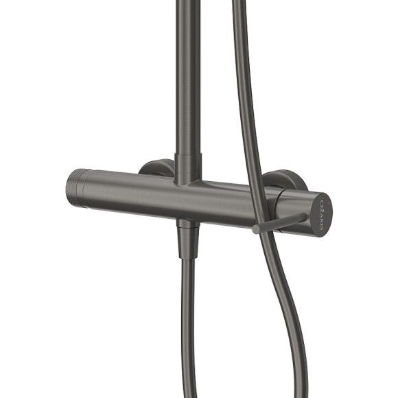 Душевая система Cezares Relax RELAX-CD-GM Оружейная сталь