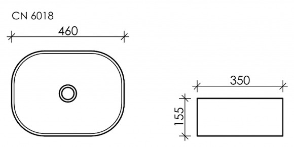 Раковина-чаша Ceramicanova Element 46 CN6018 Белая Раковина-чаша Ceramicanova Element 46 CN6018 Белая