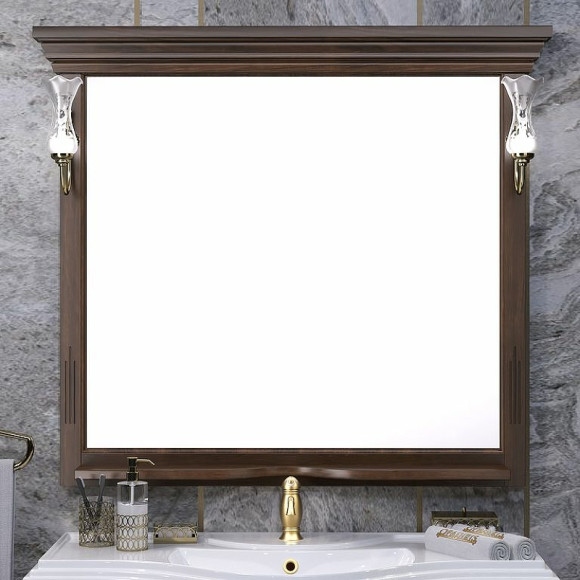 Зеркало Opadiris Риспекто 105 00-00007049 Орех антикварный с выключателем Зеркало Opadiris Риспекто 105 00-00007049 Орех антикварный с выключателем