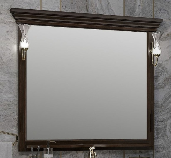 Зеркало Opadiris Риспекто 105 00-00007049 Орех антикварный с выключателем Зеркало Opadiris Риспекто 105 00-00007049 Орех антикварный с выключателем