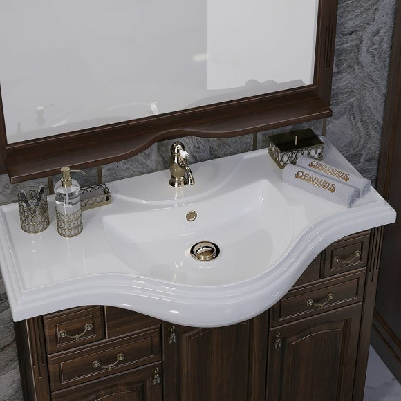 Зеркало Opadiris Риспекто 105 00-00007049 Орех антикварный с выключателем Зеркало Opadiris Риспекто 105 00-00007049 Орех антикварный с выключателем