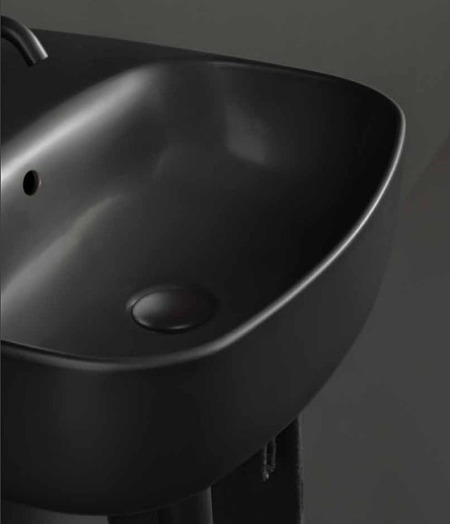 Раковина Kerasan Nolita 50 534031*1 Черная матовая