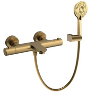 Смеситель для ванны Raiber Graceful RPG-008 с термостатом Золото матовое