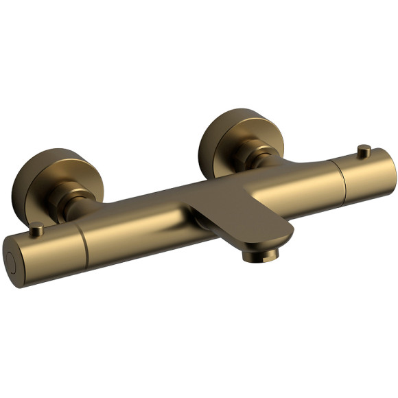 Смеситель для ванны Raiber Graceful RPG-008 с термостатом Золото матовое Смеситель для ванны Raiber Graceful RPG-008 с термостатом Золото матовое